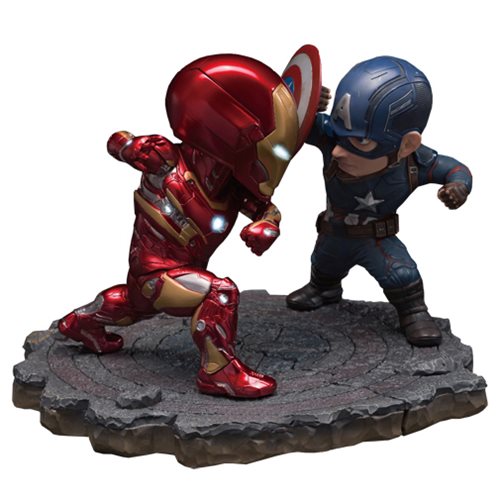 Captain America: Civil War Captain America vs. Iron Man Egg Attack Statue 2-Pack